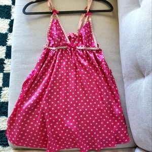 Betsey Johnson pink slip dress